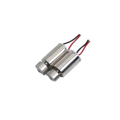 Small low speed and noise 3V 6mm*10mm dc coreless mini cylinder vib motor with lead wire for mobile phone